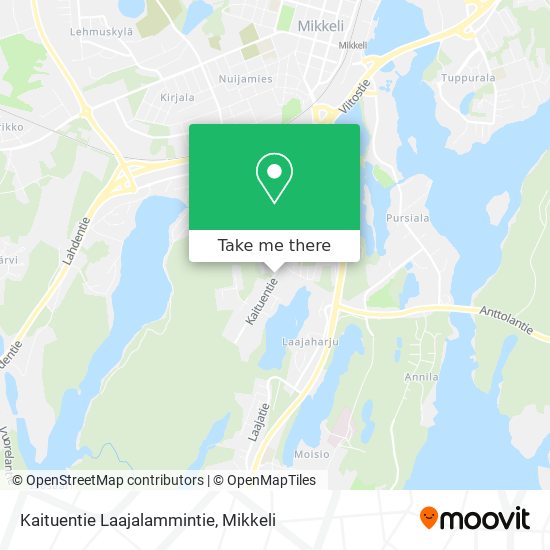 Kaituentie Laajalammintie map