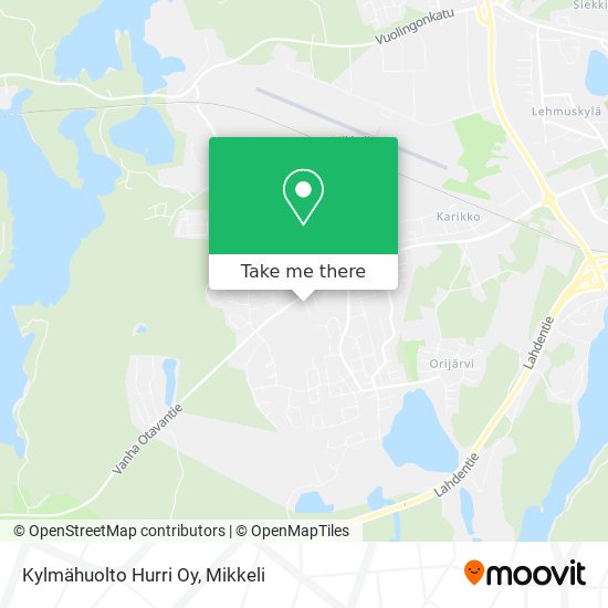 Kylmähuolto Hurri Oy map
