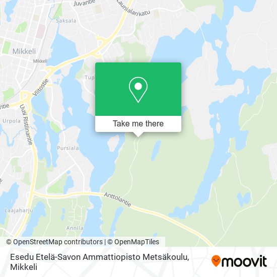 Esedu Etelä-Savon Ammattiopisto Metsäkoulu map