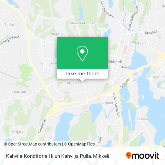 Kahvila-Konditoria Hilun Kahvi ja Pulla map