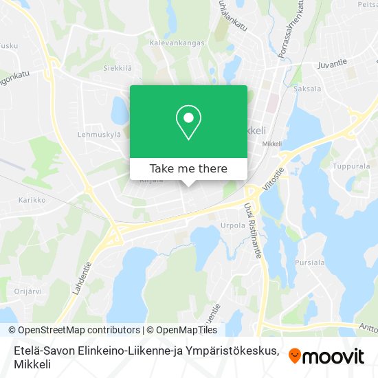 Etelä-Savon Elinkeino-Liikenne-ja Ympäristökeskus map