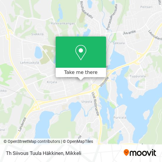 Th Siivous Tuula Häkkinen map