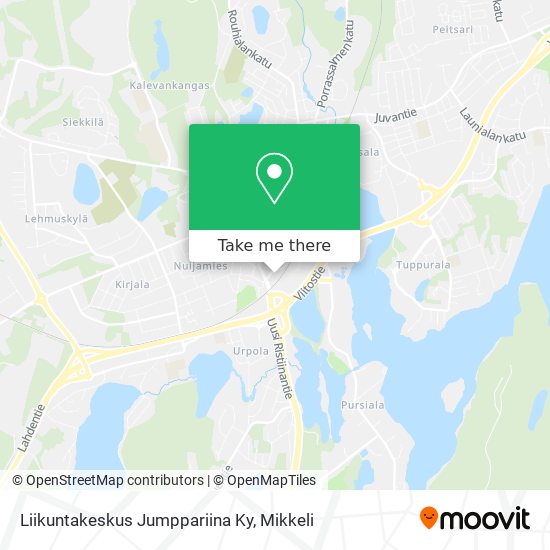 Liikuntakeskus Jumppariina Ky map