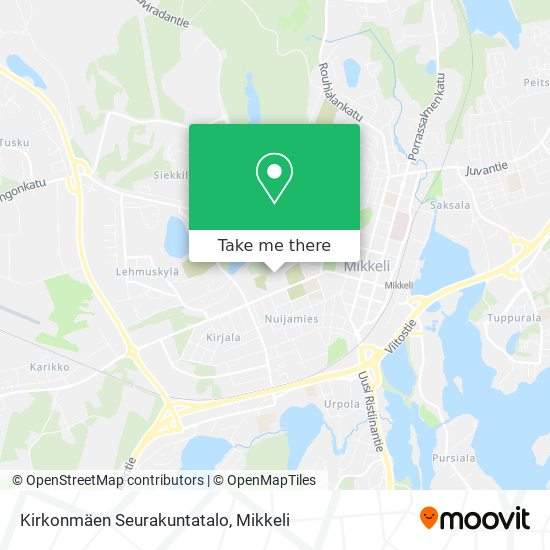Kirkonmäen Seurakuntatalo map