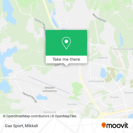 Gas Sport map