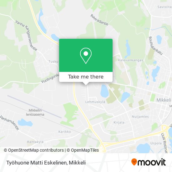 Työhuone Matti Eskelinen map