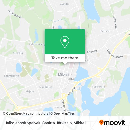 Jalkojenhoitopalvelu Sanitta Järvisalo map