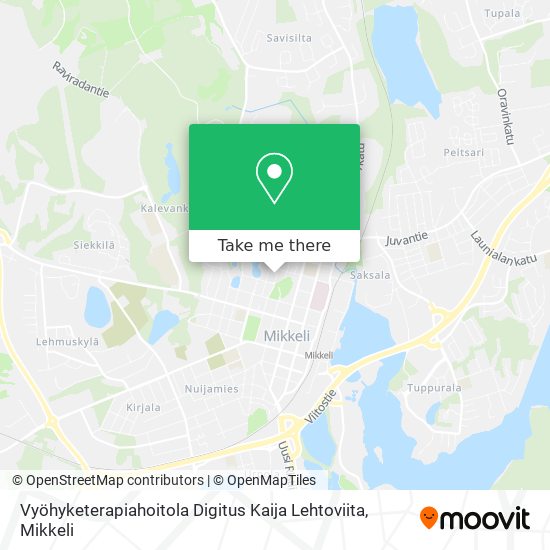 Vyöhyketerapiahoitola Digitus Kaija Lehtoviita map