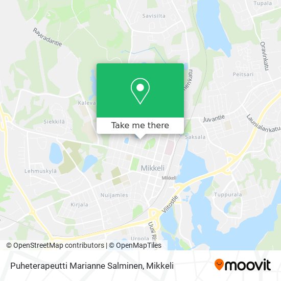 Puheterapeutti Marianne Salminen map
