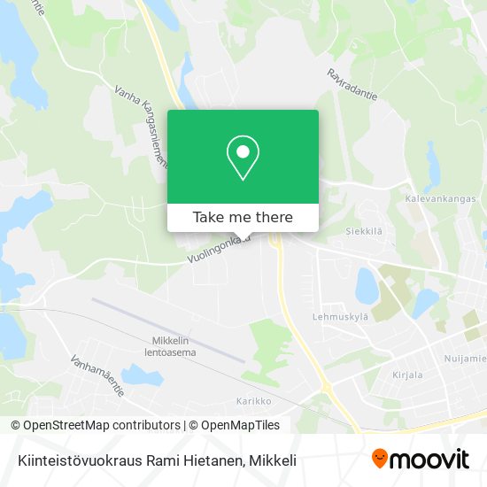 Kiinteistövuokraus Rami Hietanen map