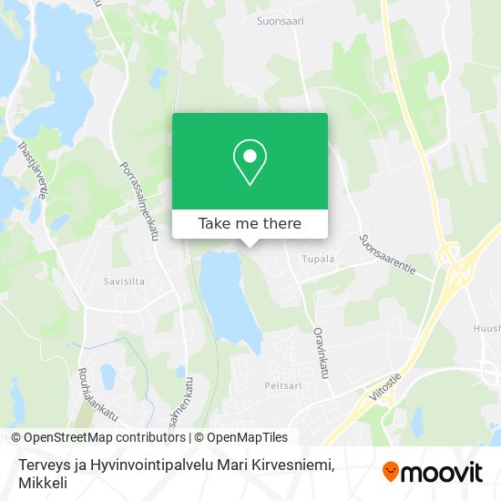 Terveys ja Hyvinvointipalvelu Mari Kirvesniemi map