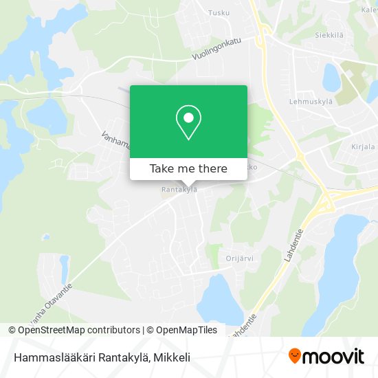 Hammaslääkäri Rantakylä map