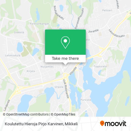 Koulutettu Hieroja Pirjo Karvinen map