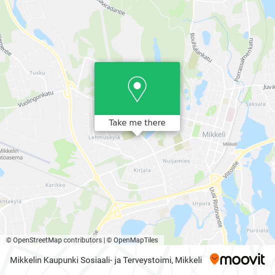 Mikkelin Kaupunki Sosiaali- ja Terveystoimi map