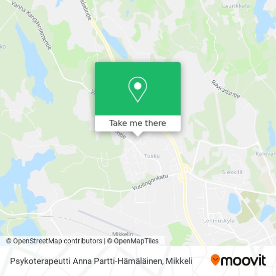 Psykoterapeutti Anna Partti-Hämäläinen map