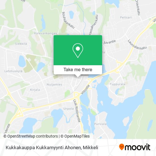 Kukkakauppa Kukkamyynti Ahonen map