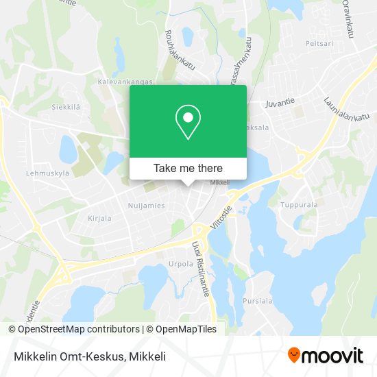 Mikkelin Omt-Keskus map