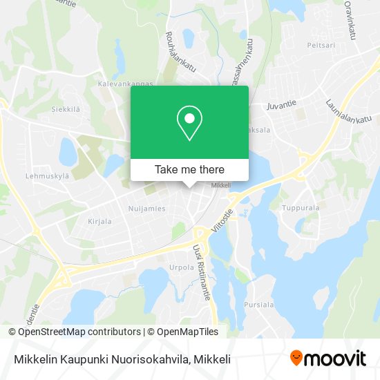 Mikkelin Kaupunki Nuorisokahvila map
