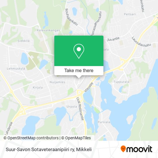 Suur-Savon Sotaveteraanipiiri ry map