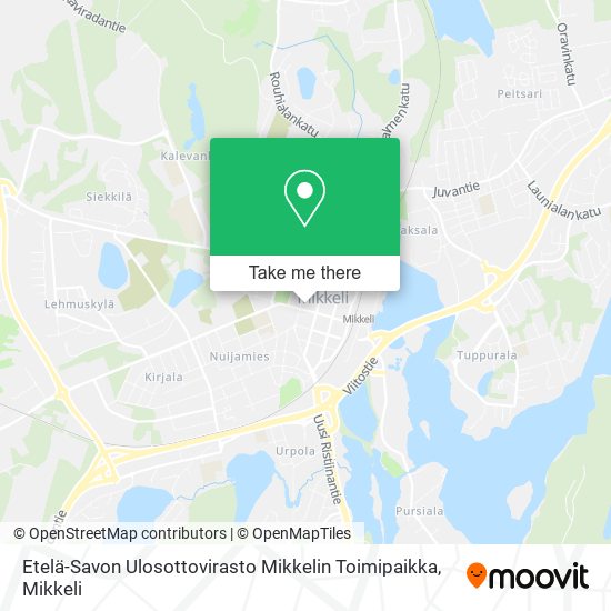 Etelä-Savon Ulosottovirasto Mikkelin Toimipaikka map