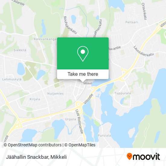 Jäähallin Snackbar map