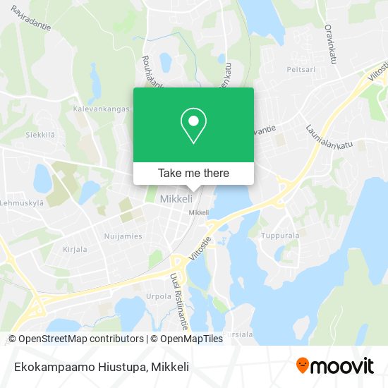 Ekokampaamo Hiustupa map