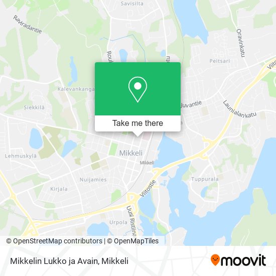 Mikkelin Lukko ja Avain map