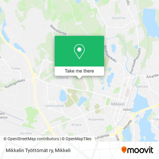 Mikkelin Työttömät ry map