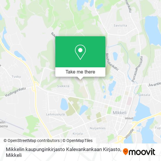 Mikkelin kaupunginkirjasto Kalevankankaan Kirjasto map