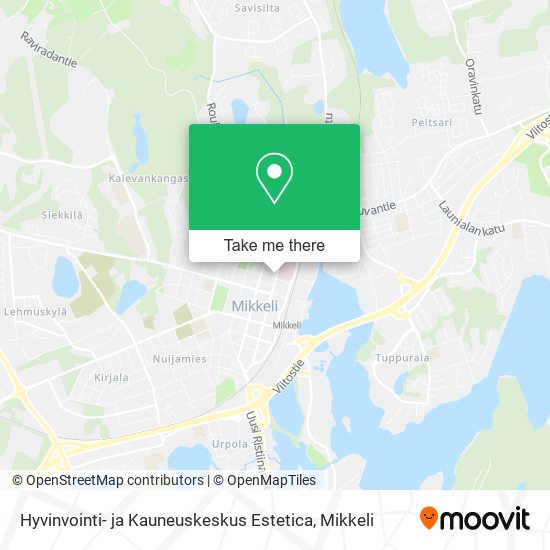 Hyvinvointi- ja Kauneuskeskus Estetica map