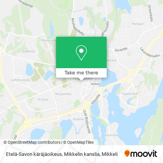 Etelä-Savon käräjäoikeus, Mikkelin kanslia map