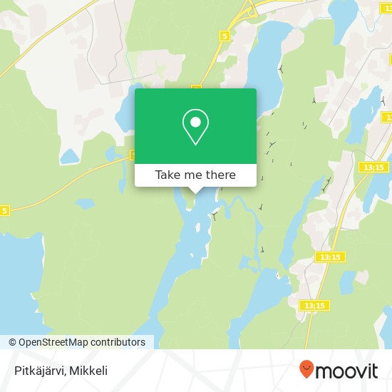 Pitkäjärvi map