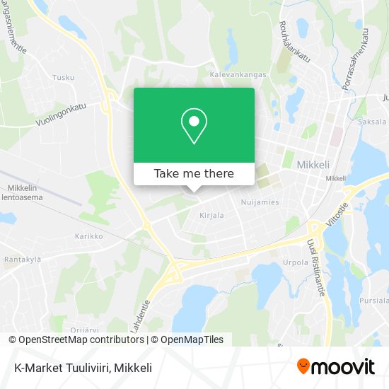 K-Market Tuuliviiri map