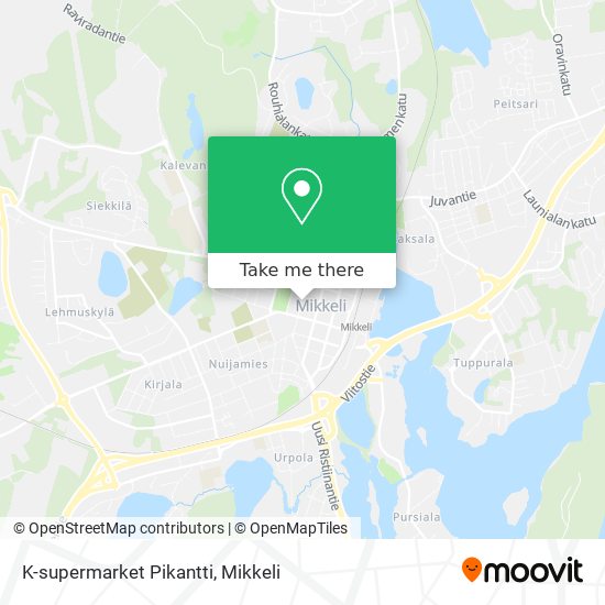 K-supermarket Pikantti map