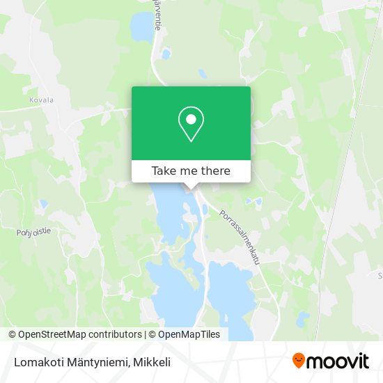 Lomakoti Mäntyniemi map