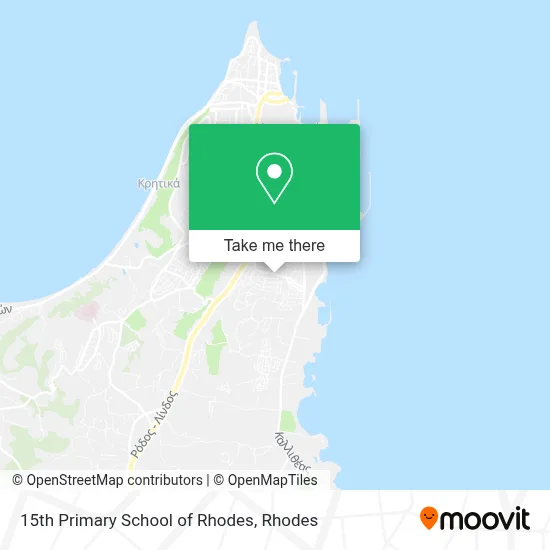 15th Primary School of Rhodes map