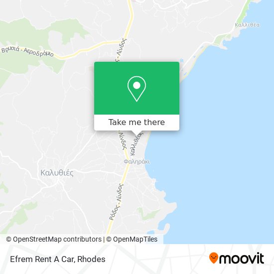 Efrem Rent A Car map