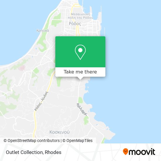 Outlet Collection map