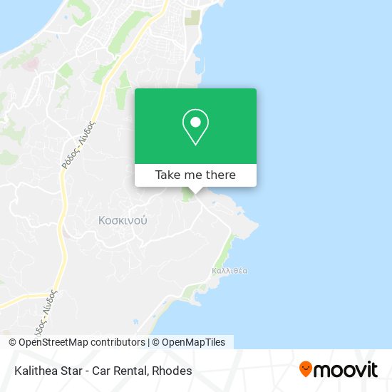 Kalithea Star - Car Rental map