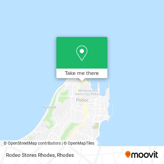 Rodeo Stores Rhodes map