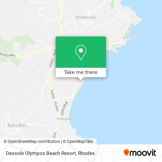 Dessole Olympos Beach Resort map