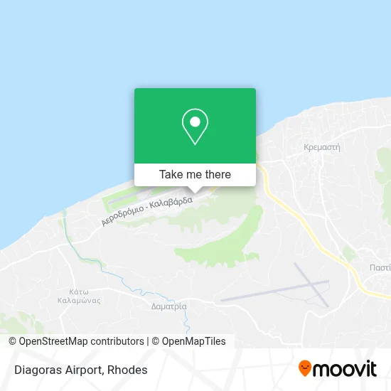 Diagoras Airport map
