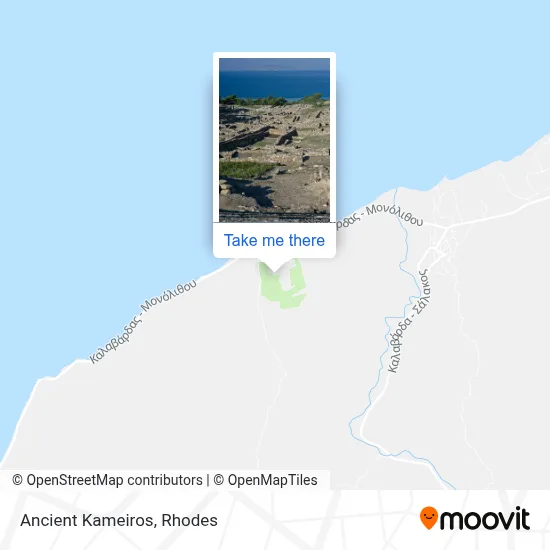 Ancient Kameiros map