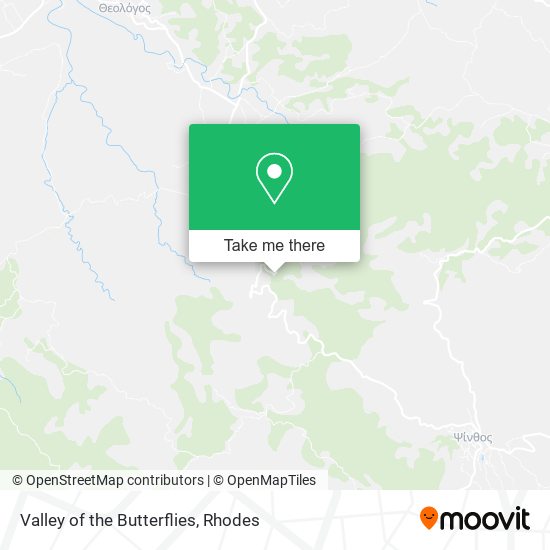 Valley of the Butterflies map