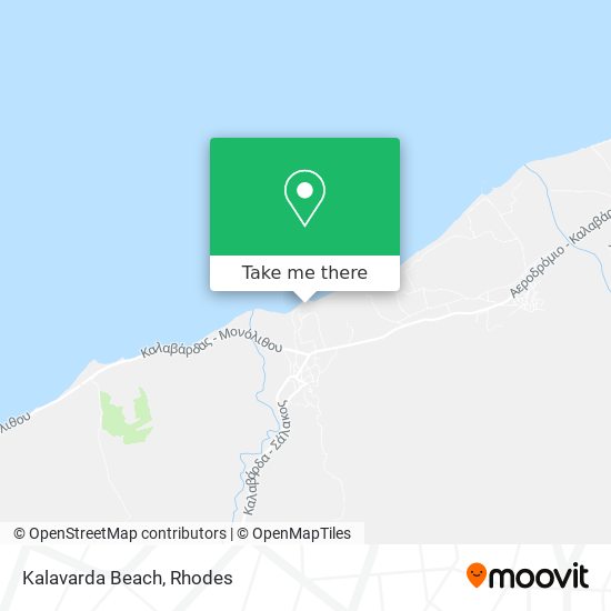 Kalavarda Beach map