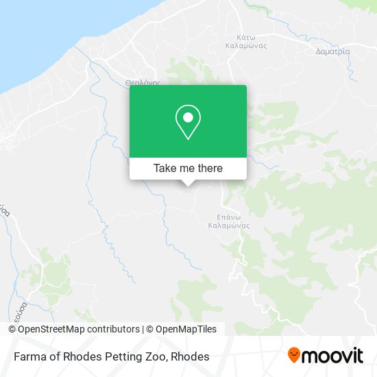 Farma of Rhodes Petting Zoo map