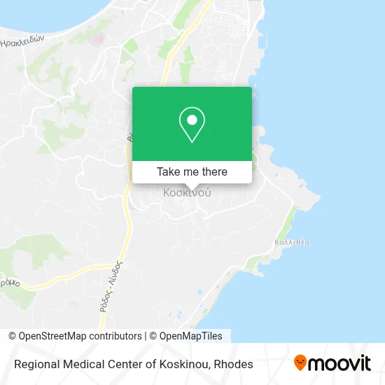 Regional Medical Center of Koskinou map
