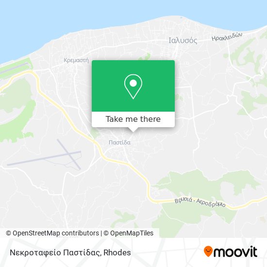 Νεκροταφείο Παστίδας map