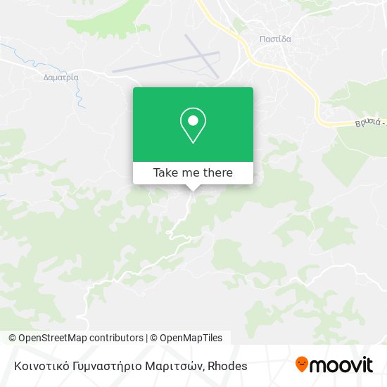 Κοινοτικό Γυμναστήριο Μαριτσών map