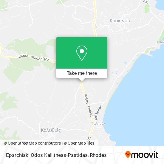 Eparchiaki Odos Kallitheas-Pastidas map